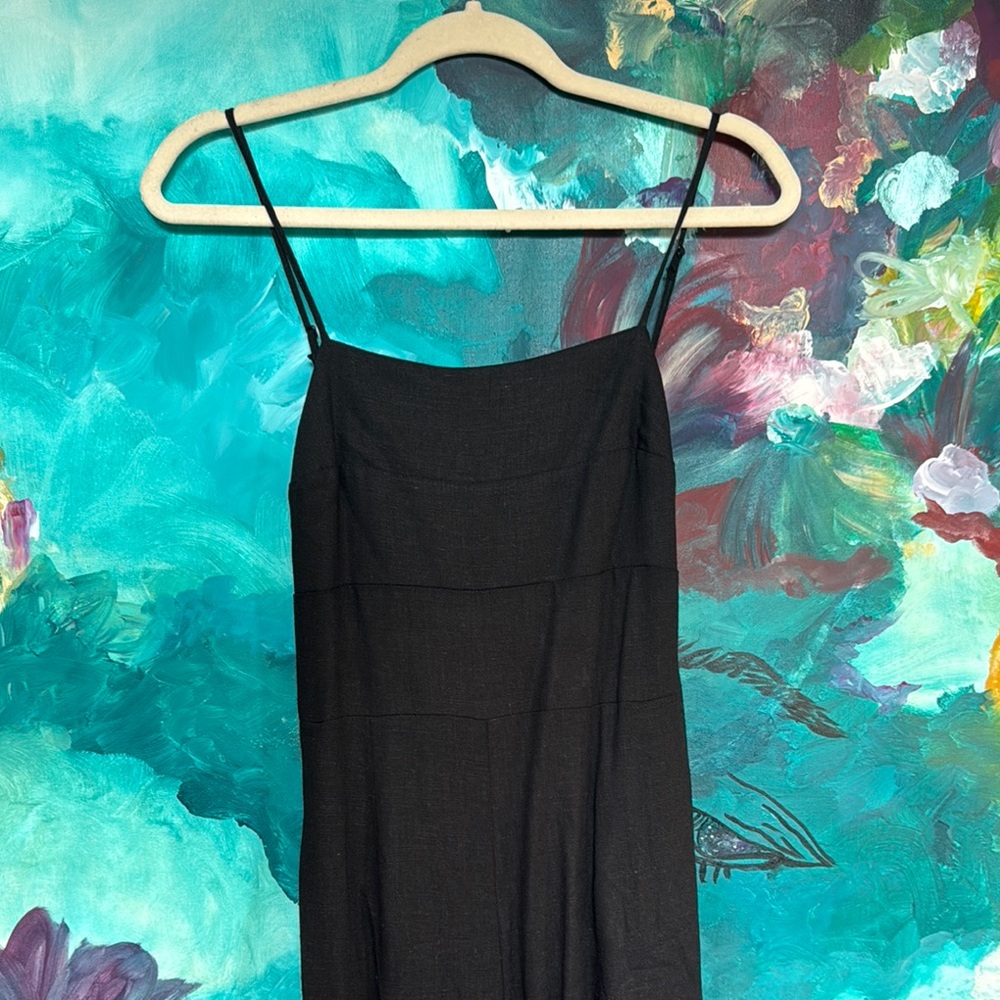 Chic Black Spaghetti Strap Jumpsuit